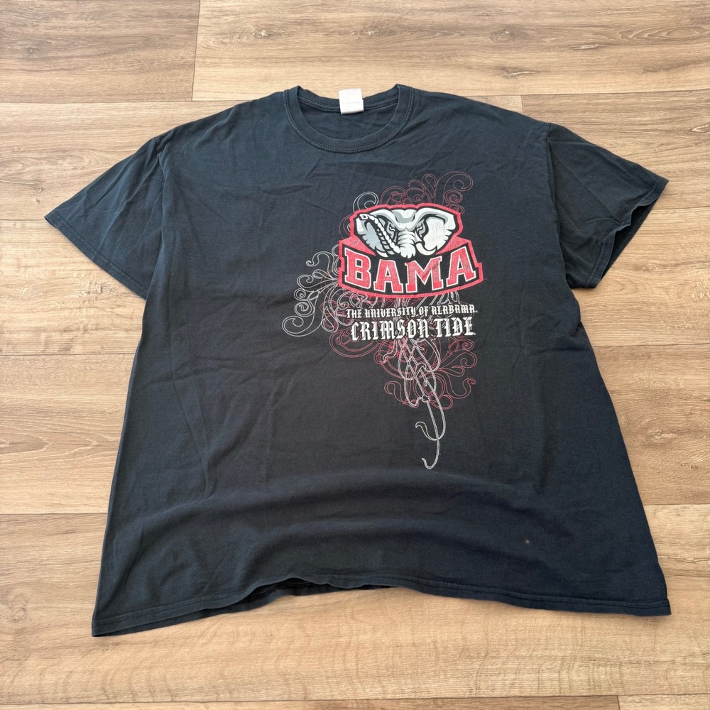 Alabama Crimson Tide Bama Elephant Graphic Tee Black Mens XL NCAA Football